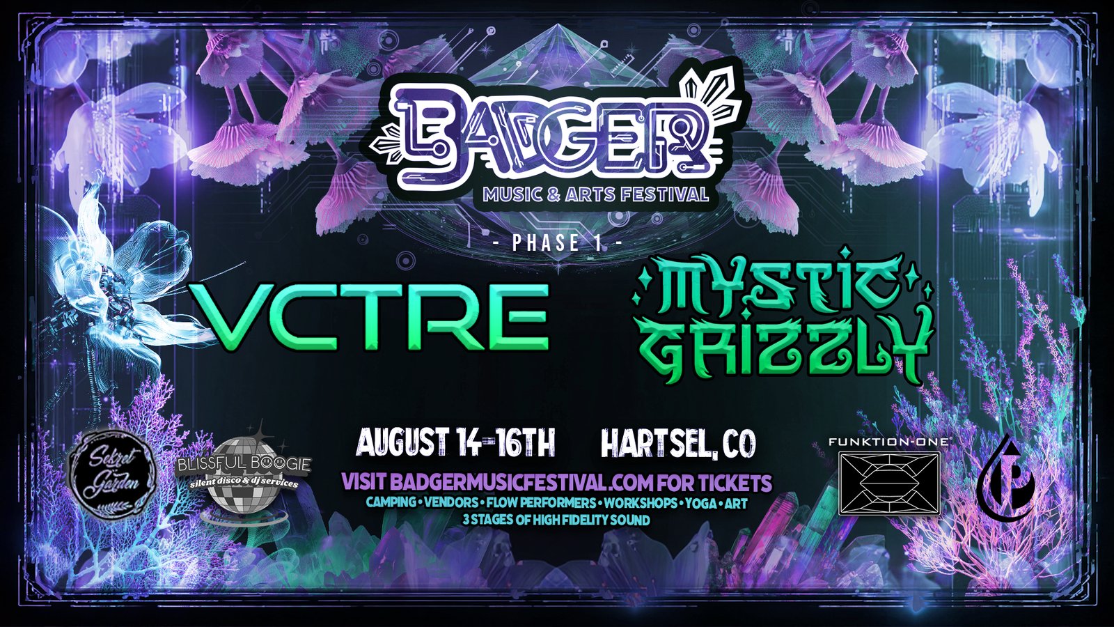 Badger Music & Arts Festival 2026 Phase 1 Lineup